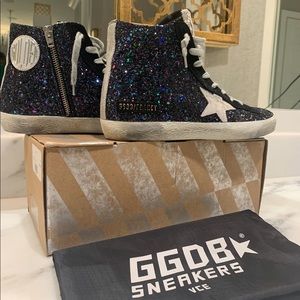 Golden Goose Francy Galaxy Glitter high top